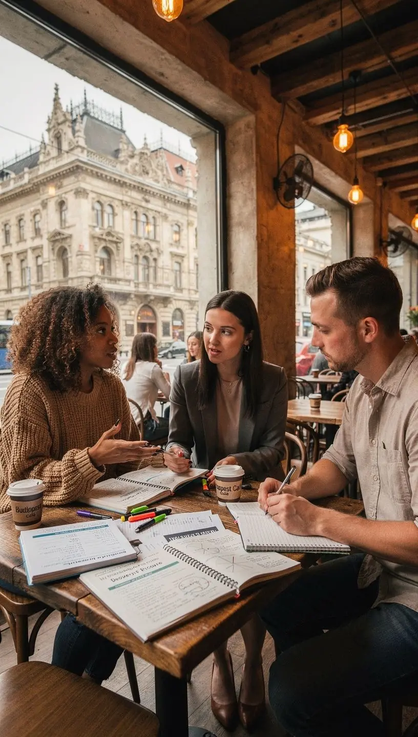 Modern, átlátható pénzügyi blog felület laptop képernyőjén